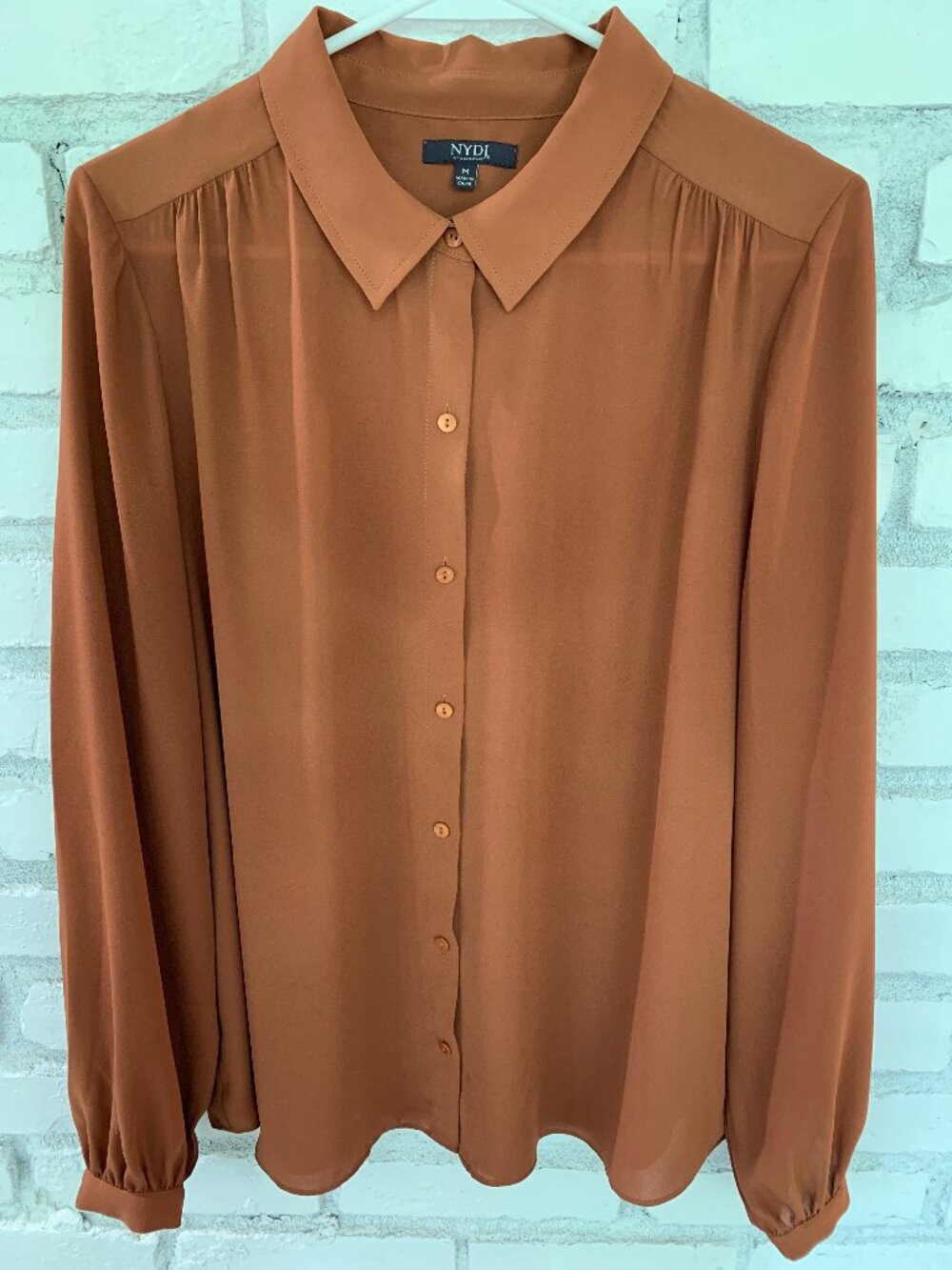 NYDJ "Tuxedo" Button-Up Shirt